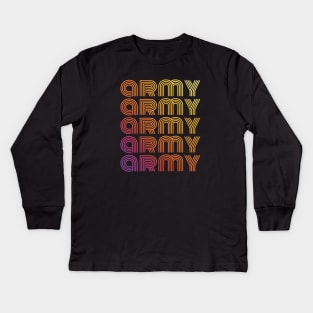 BTS Dynamite - BTS Army ripetitive words (rainbow) | Kpop Kids Long Sleeve T-Shirt